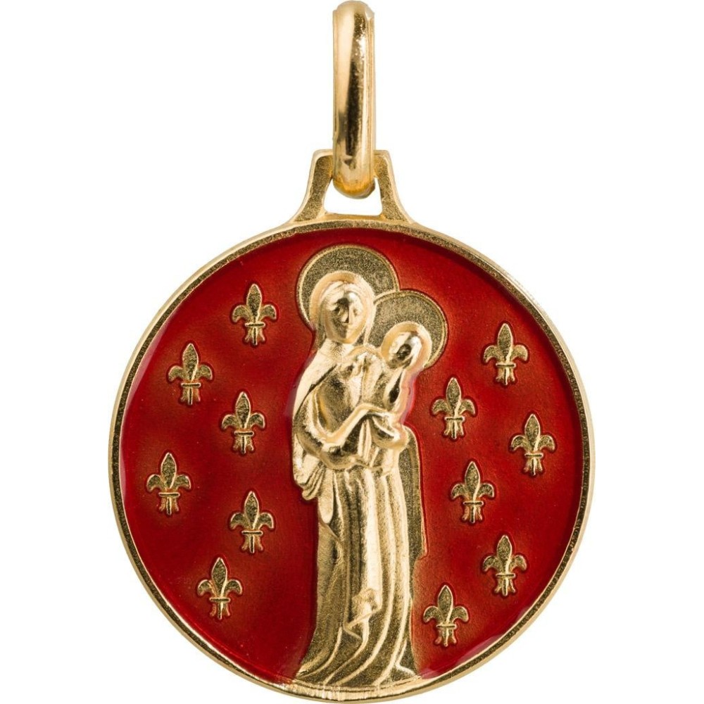 Vierge aux Lys (Plaqué Or)
