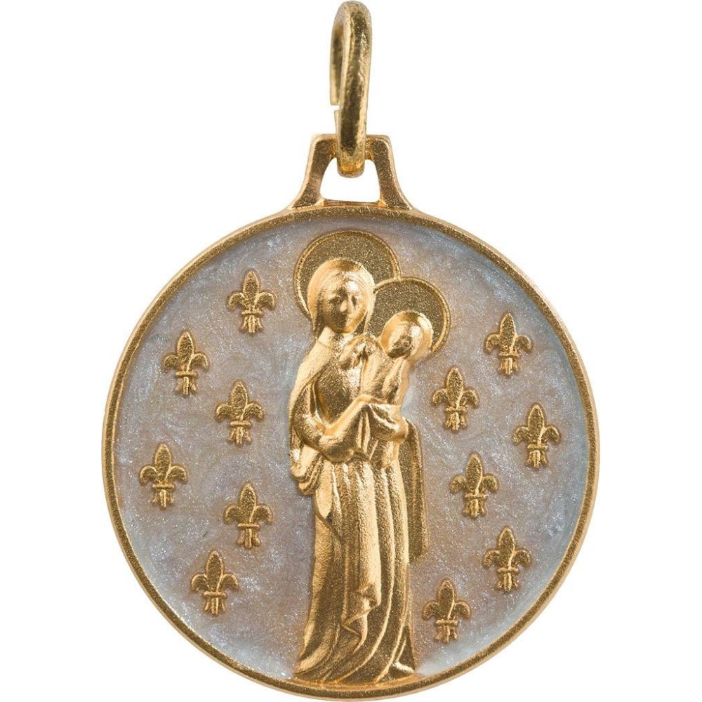 Vierge aux Lys (Laiton Doré)