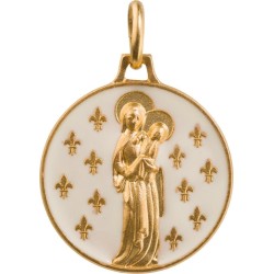 Vierge aux Lys (Laiton Doré)