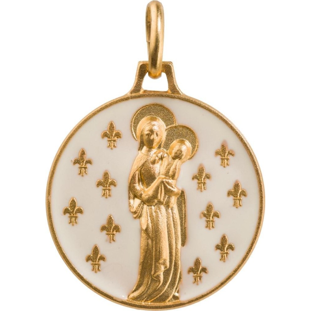 Vierge aux Lys (Laiton Doré)