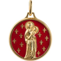 Vierge aux Lys (Plaqué Or)