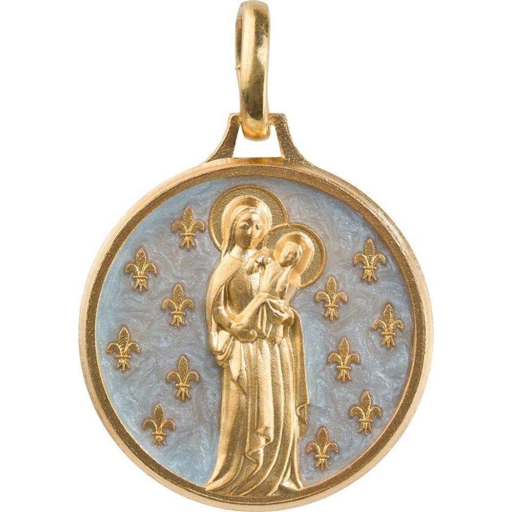 Vierge aux Lys (Laiton Doré)