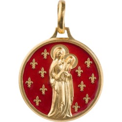 Vierge aux Lys (Laiton Doré)