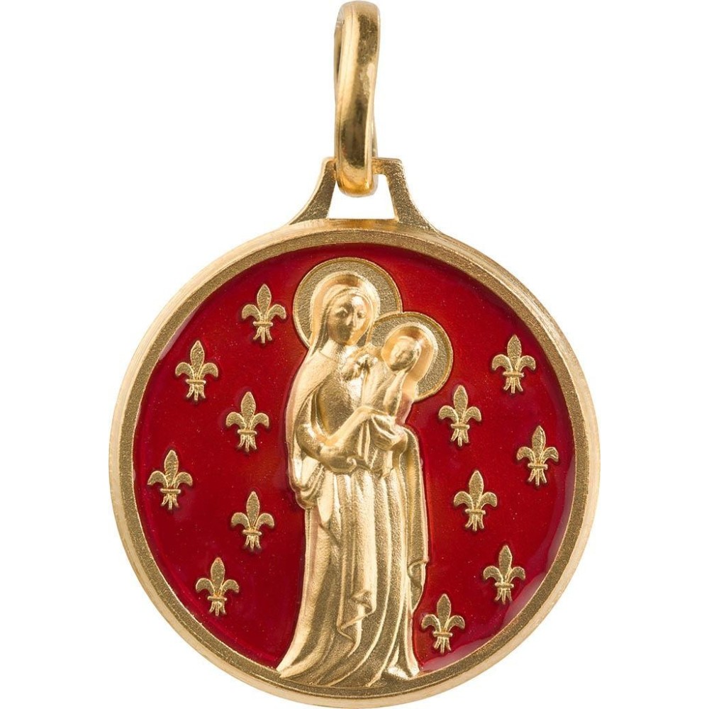 Vierge aux Lys (Laiton Doré)