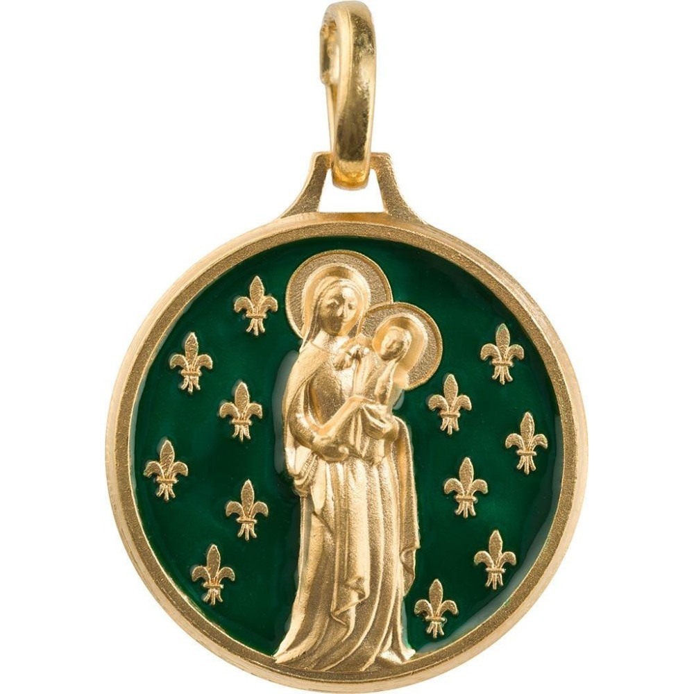 Vierge aux Lys (Laiton Doré)