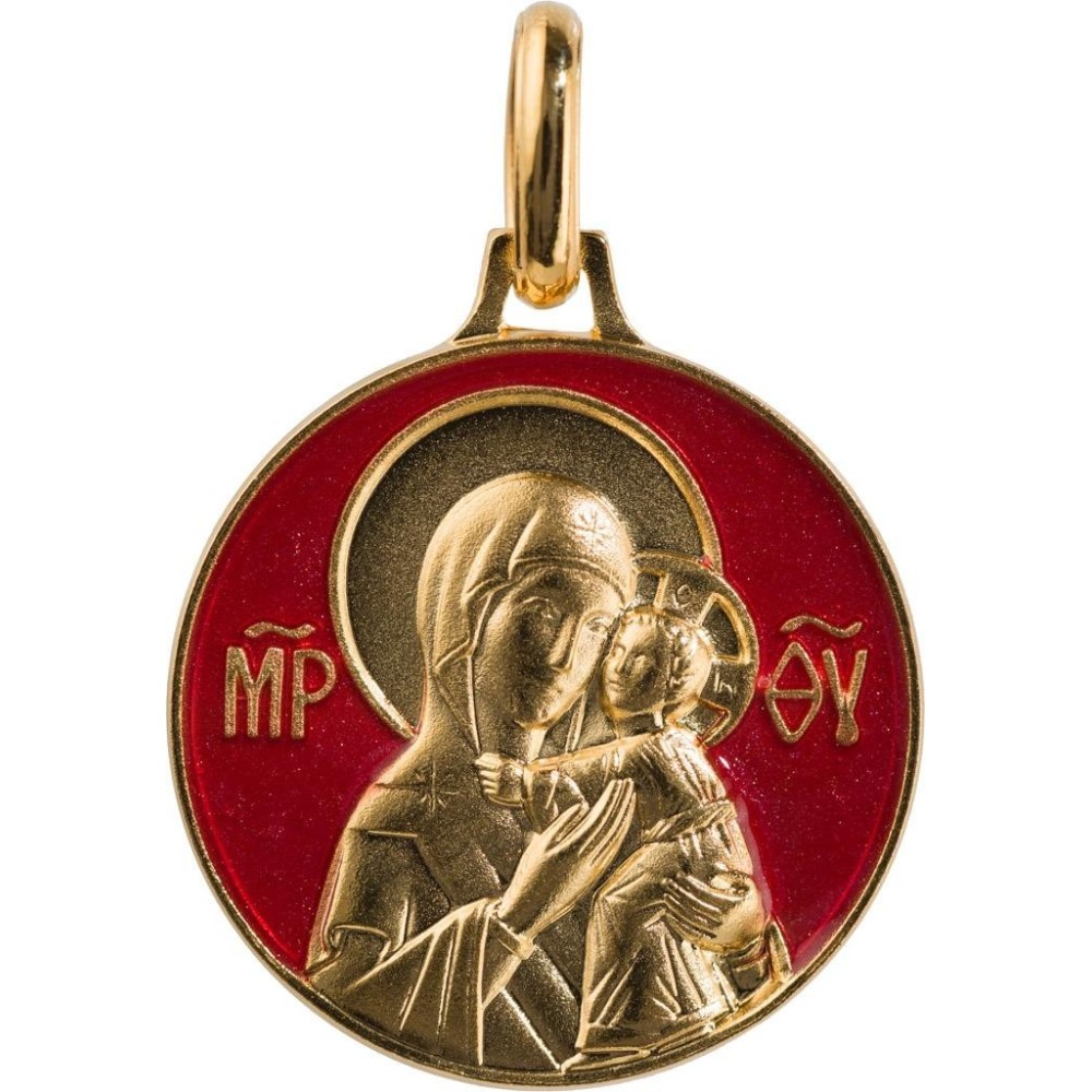 Vierge Eleousa (Plaqué Or)