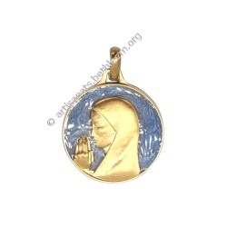 Vierge Orante (Laiton Doré)