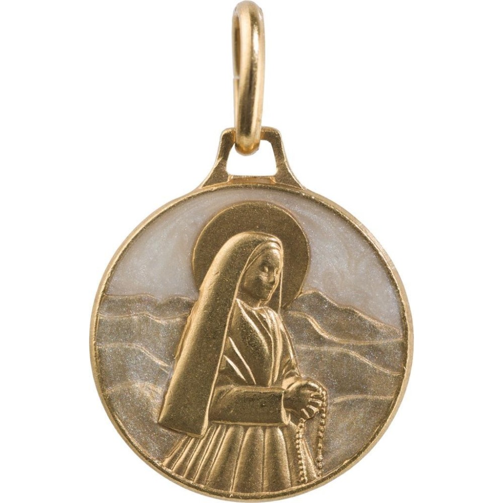 Sainte Bernadette (Laiton Doré)