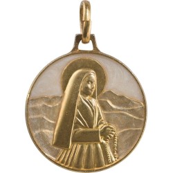 Sainte Bernadette (Laiton Doré)