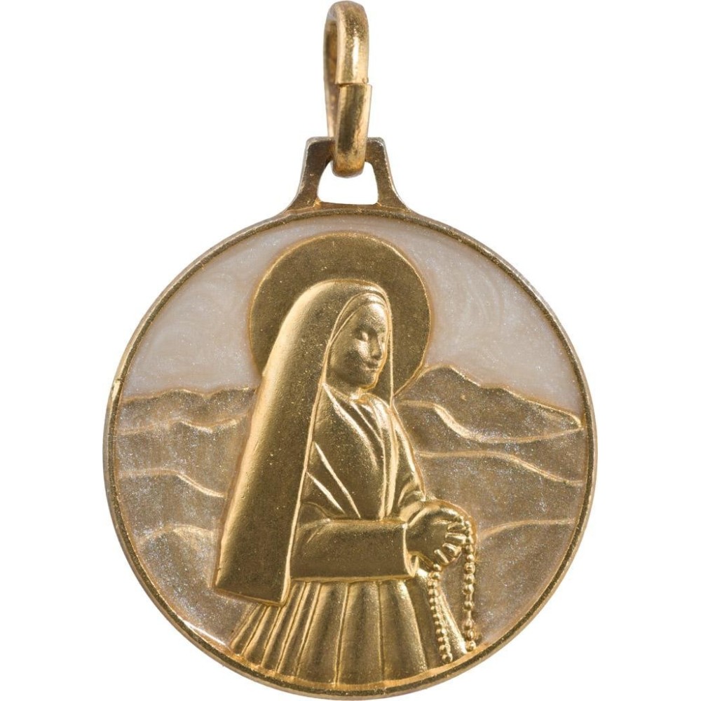 Sainte Bernadette (Laiton Doré)