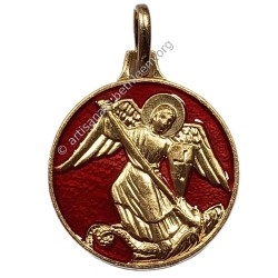 Saint Michel (Laiton Doré)