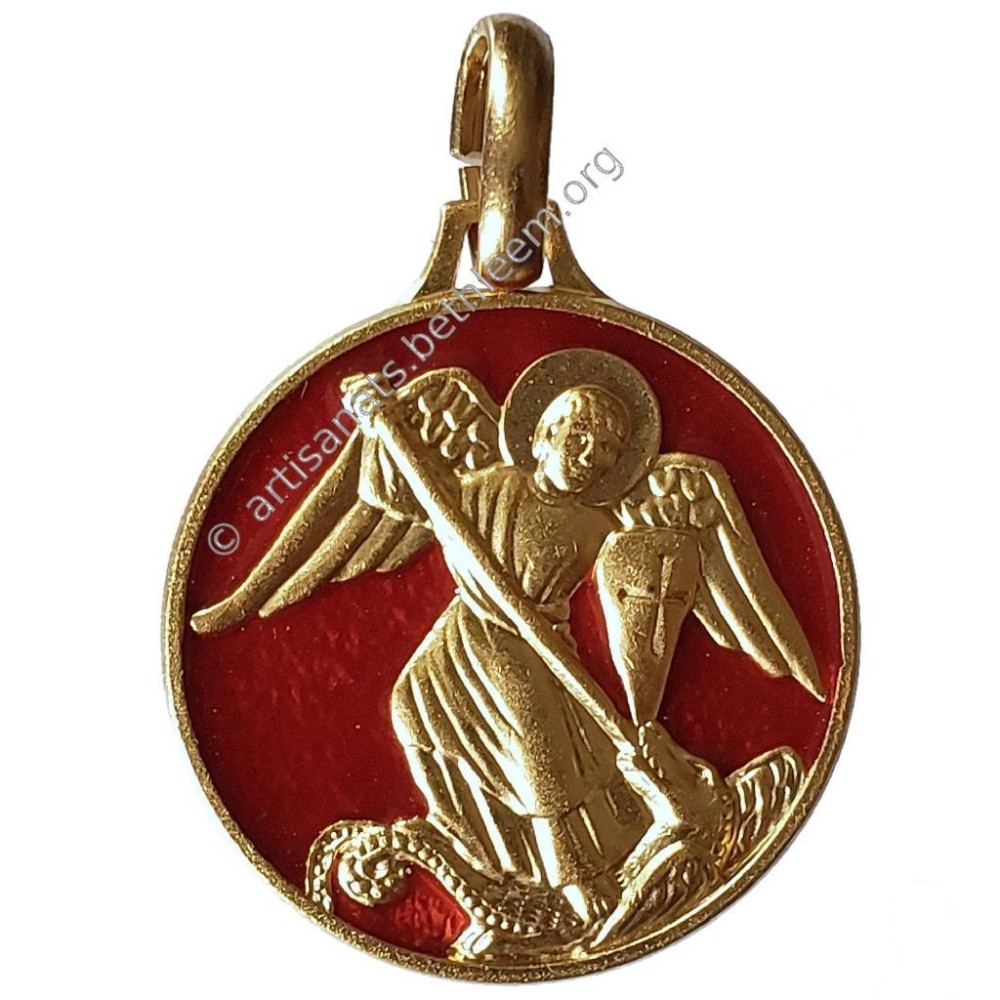 Saint Michel (Laiton Doré)