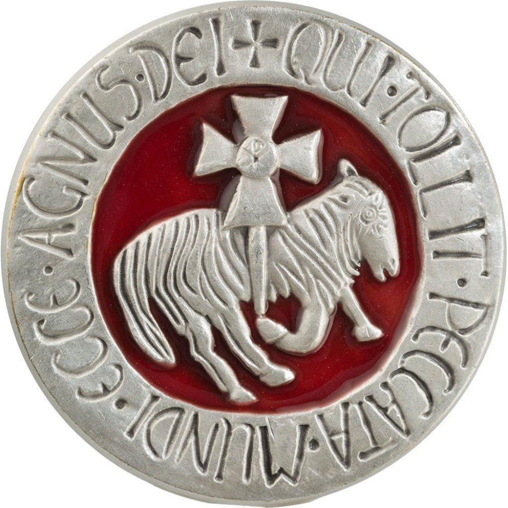 Magnet Agneau de Cluny (relief, Vieil Argent)