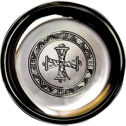 Grande patène byzantine argentée