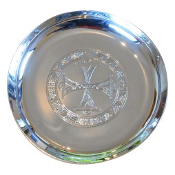 Grande patène byzantine argentée